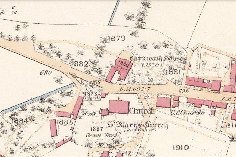 map of Carnwath House