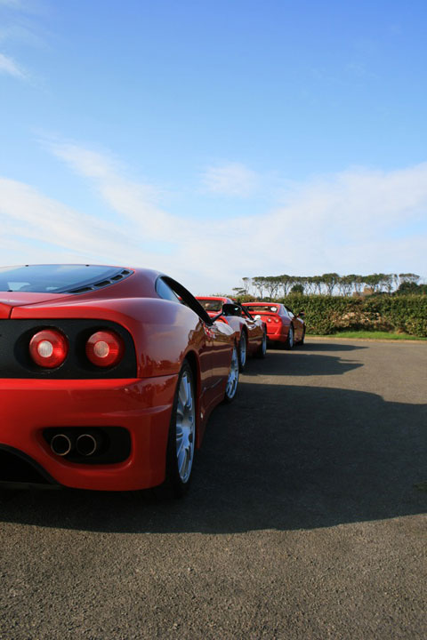 Ferraris at Tantallon Castle