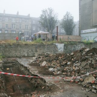 Excavating the old Botanic Gardens in Edinburgh